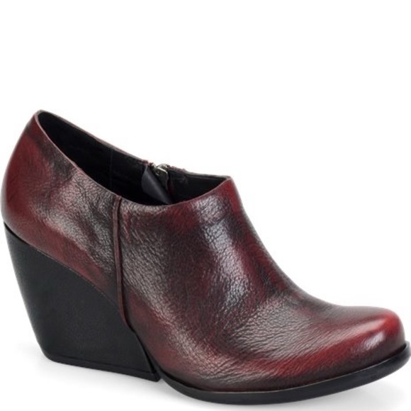 Kork-Ease Shoes - Kork-Ease Holmes Leather Ankle Wedge Heel Booties